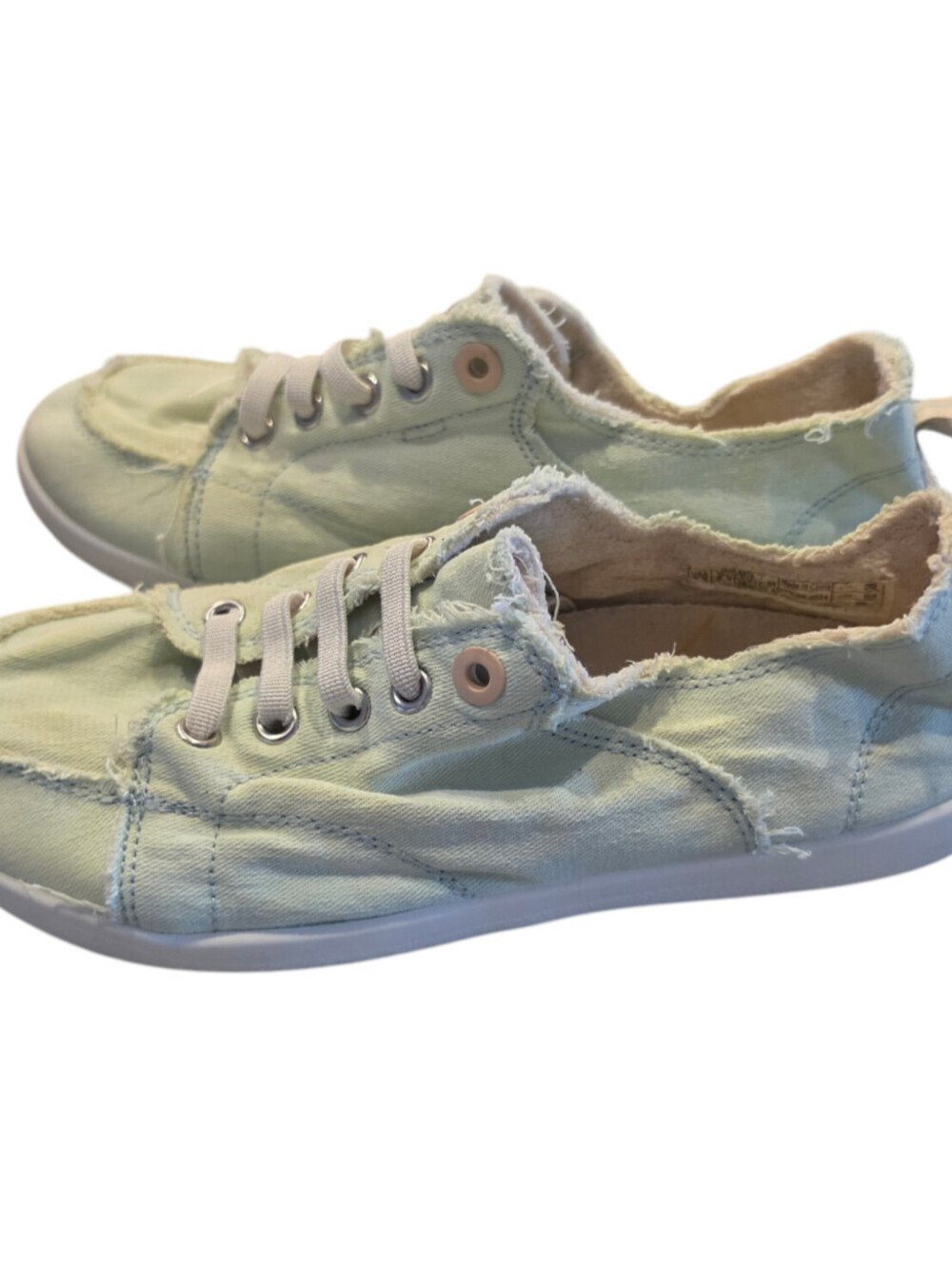 Vionic Womens Sz 7.5 Beach Pismo Casual Sneakers Slip On Light Mint Green